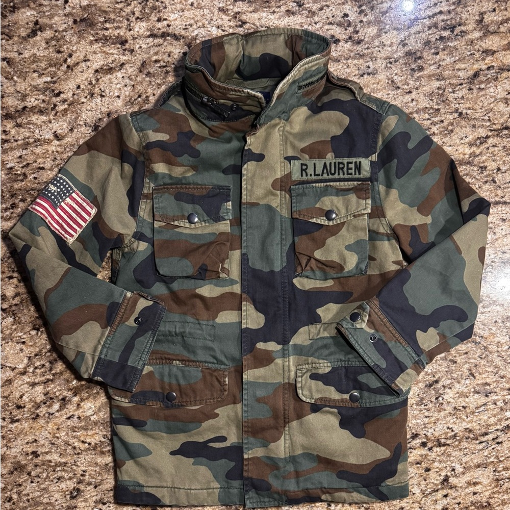 Boys Polo Ralph Lauren Camouflage Field Jacket - Youth size 8